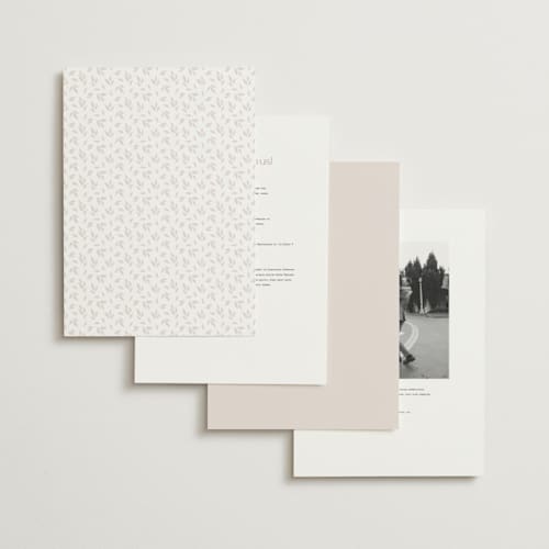 This is a lily wedding invitations with foil pressed by Owl and Toad called courtyard printing on signature in grand