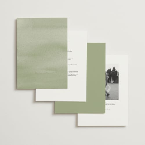 This is a ivy wedding invitations with foil pressed by Everett Paper Goods called canopy printing on signature in grand