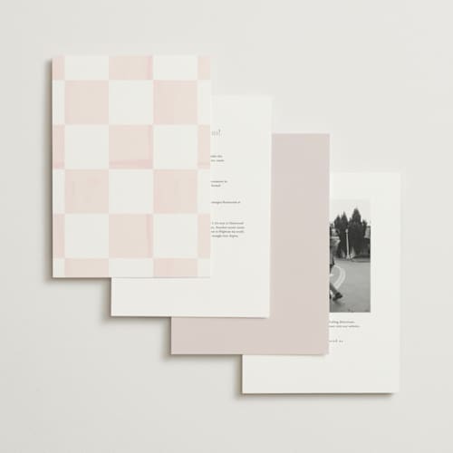 This is a cloud wedding invitations with standard by Baumbirdy called checker wash printing on signature in grand