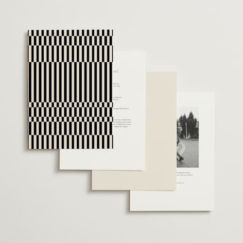 This is a cream wedding invitations with standard by Pixel and Hank called spin printing on signature in grand