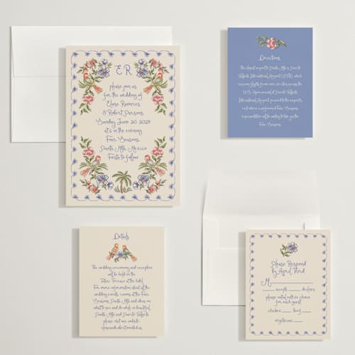 This is a sea wedding invitations with standard by Chris Griffith called artisan wedding printing on signature in grand