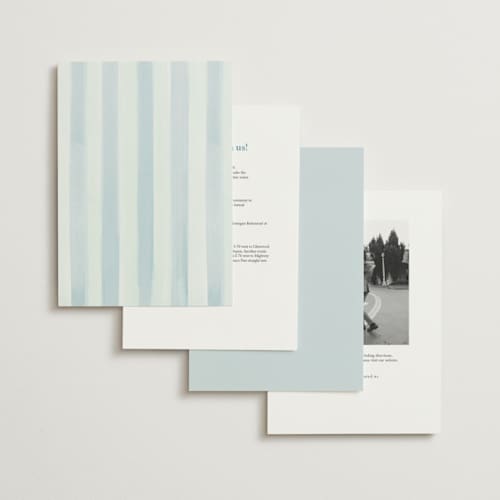 This is a celeste wedding invitations with standard by Pati Cascino called alento printing on signature in grand