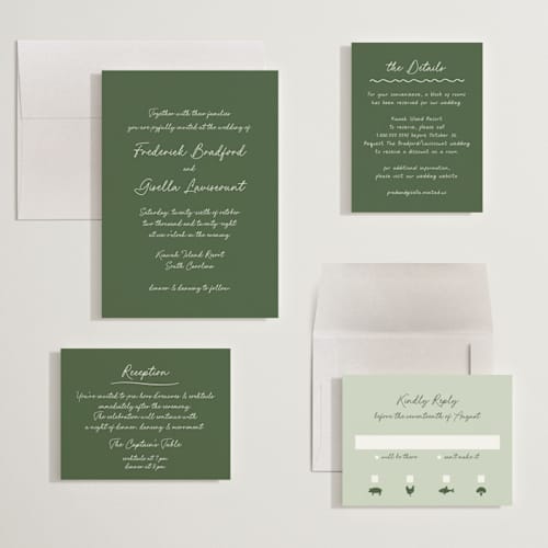 This is a ivy wedding invitations with standard by chocomocacino called strazzate printing on signature in grand
