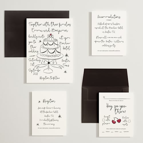 This is a ice wedding invitations with standard by Helena Vitto called modern love printing on signature in grand