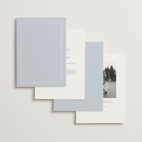This is a snow wedding invitations with standard by Becky Nimoy called east coast lighthouse printing on signature in grand