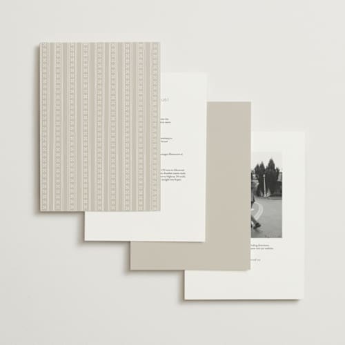 This is a cotton wedding invitations with standard by Amy Kross called aspen knoll printing on signature in grand