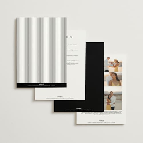 This is a noir wedding invitations with standard by Shiny Penny Studio called countryside villa printing on signature in grand