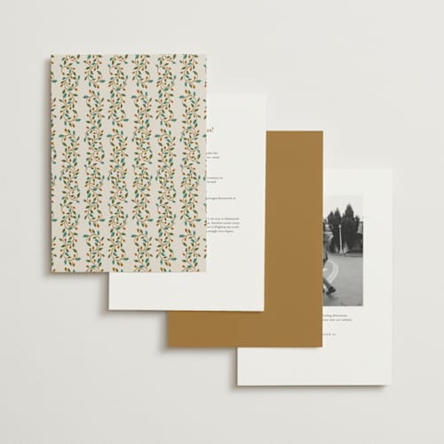 This is a autumn wedding invitations with standard by Ashlee Townsend called juliet printing on signature in grand
