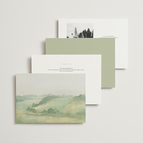 This is a meadow wedding invitations with standard by Elly called the vow printing on signature in grand