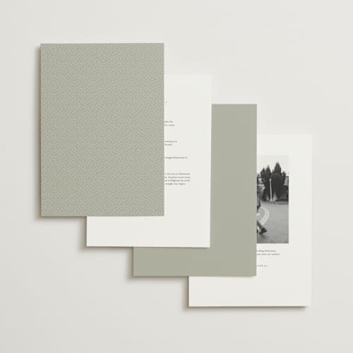 This is a sage wedding invitations with standard by Lori Wemple called flowering arch printing on signature in grand