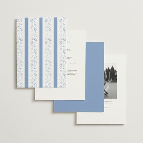 This is a sky wedding invitations with standard by Robert and Stella called constance printing on signature in grand