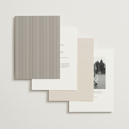 This is a noir wedding invitations with standard by Pixel and Hank called linea printing on signature in grand