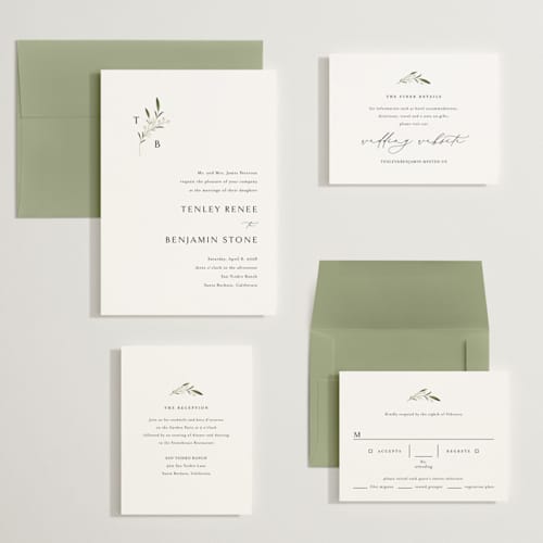 This is a cotton wedding invitations with standard by Jennifer Postorino called gentle whisper printing on signature in grand