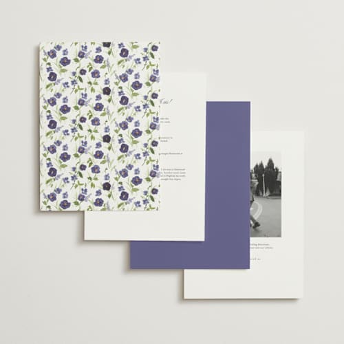 This is a iris wedding invitations with standard by Everett Paper Goods called wildflower trellis printing on signature in grand