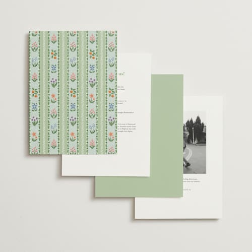This is a pine wedding invitations with standard by Paper Sun Studio called river valley printing on signature in grand