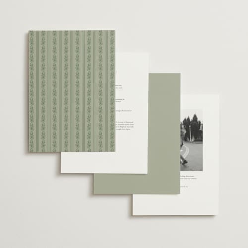 This is a leaf wedding invitations with standard by Kate Ahn called court printing on signature in grand