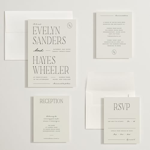 This is a forest wedding invitations with standard by Blustery August called hayes printing on signature in grand
