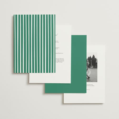 This is a palm wedding invitations with standard by Erika Firm called palm tree crest printing on signature in grand