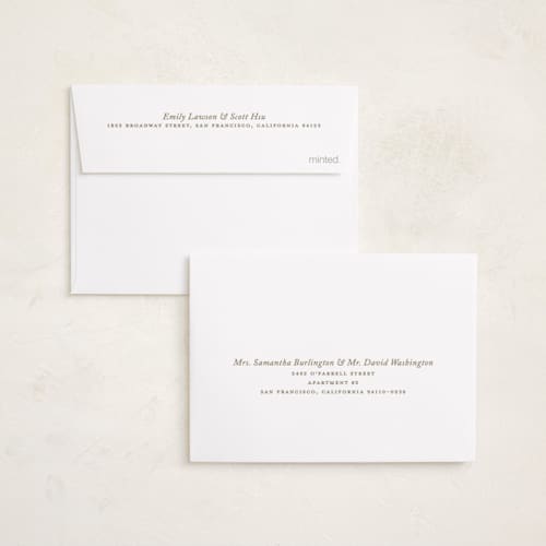This is a cream graduation announcements with standard by Ellen Schlegelmilch called abigail printing on signature in petite