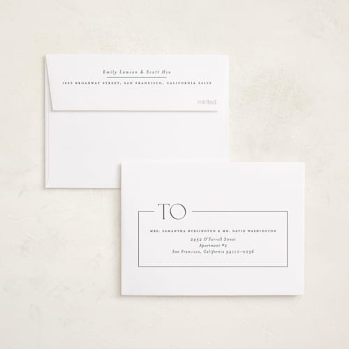 This is a snow graduation announcements with standard by Lauren Chism called broken border printing on signature in petite