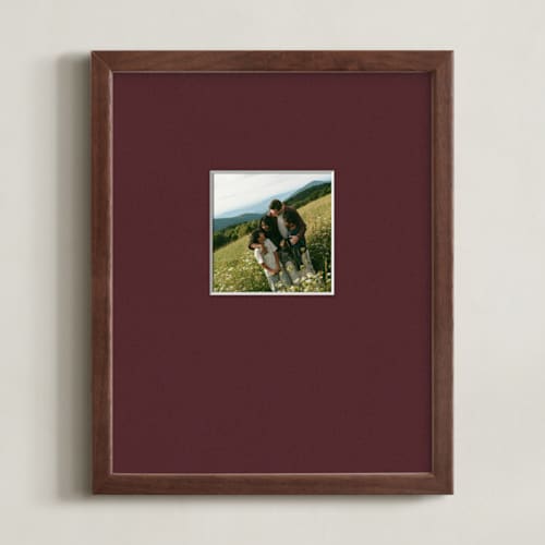 This is a burgundy photo art by Minted called matted framed photo: burgundy mat (8" x 10") printing on signature in matted 8x10