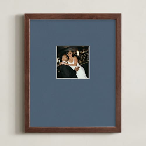This is a indigo photo art by Minted called matted framed photo: indigo mat (8" x 10") printing on signature in matted 8x10