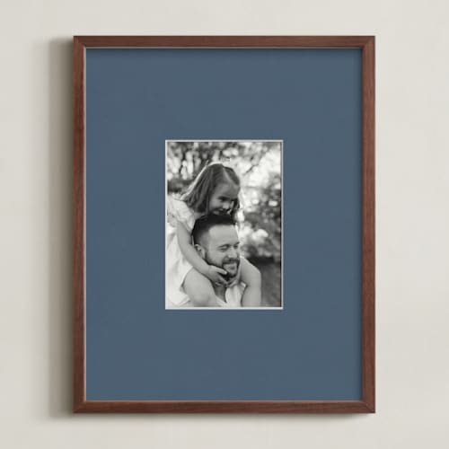 This is a indigo photo art by Minted called matted framed photo: indigo mat (11" x 14") printing on signature in matted 11x14