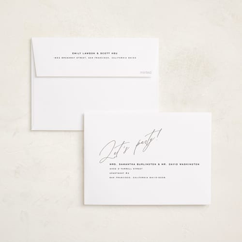 This is a paper graduation invitations with standard by Yuliya Evseeva called party time printing on recycled smooth signature in standard