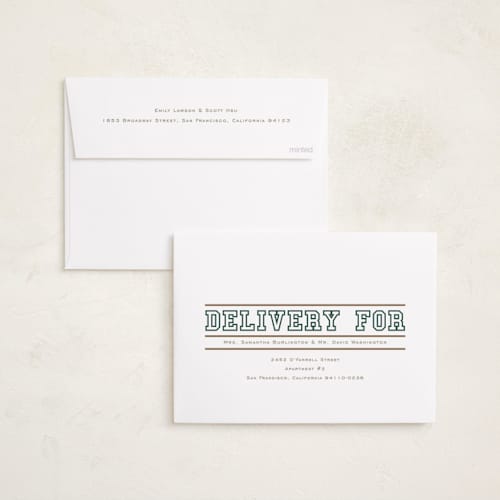 This is a vintage graduation invitations with standard by Erin L. Wilson called varsity frame printing on recycled smooth signature in standard