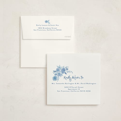This is a royal blue graduation invitations with standard by Tamara Hilje called loire printing on signature in standard