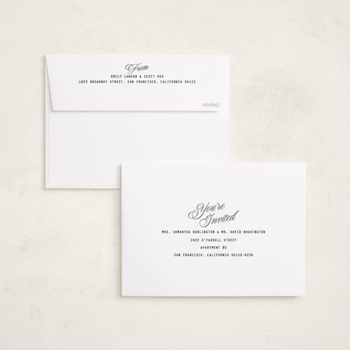This is a ocean graduation invitations with standard by Owl and Toad called symmetry printing on recycled smooth signature in standard