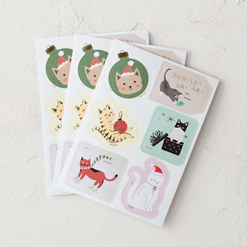This is a candy custom stickers by Multiple Artists called christmas cats in sticker