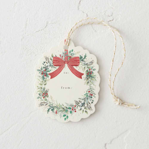 This is a pine gift tags by Susan Moyal called festive holiday in standard