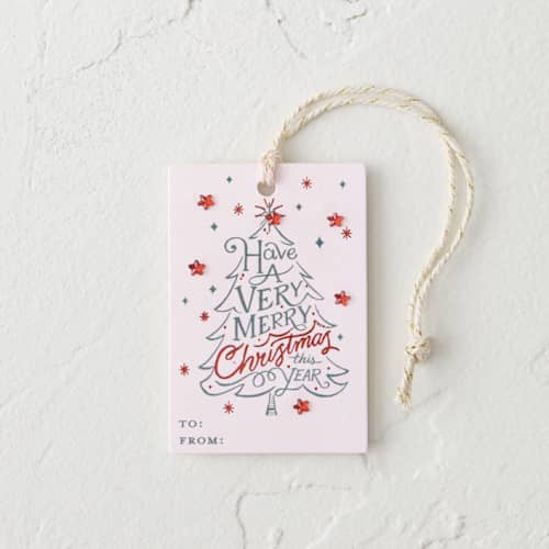 This is a fir gift tags by Morgan Ramberg called very merry tree in standard