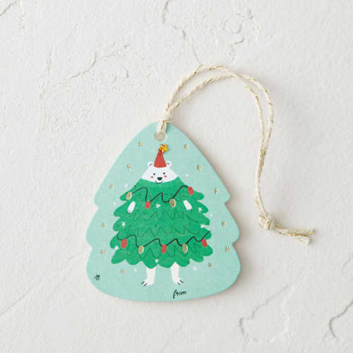 This is a spruce gift tags by iamtanya called beary christmas in standard