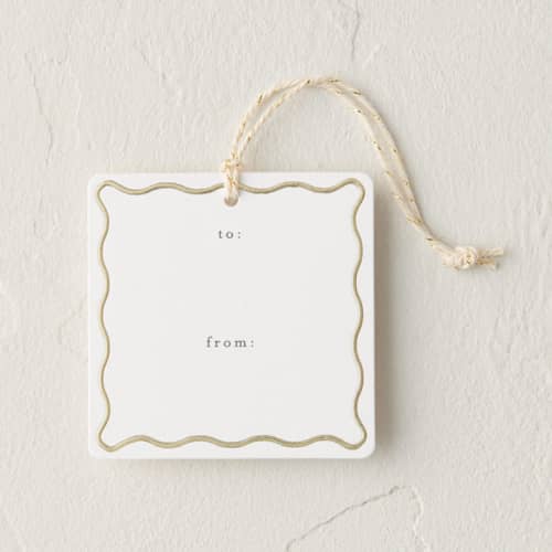 This is a mist gift tags by Sara Hicks Malone called scallop frame in standard