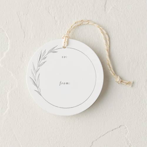This is a ice gift tags by Kelly Schmidt called simple wreath in standard