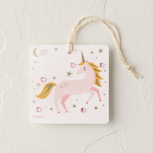 This is a gumdrop gift tags by Karidy Walker called magical unicorn in standard