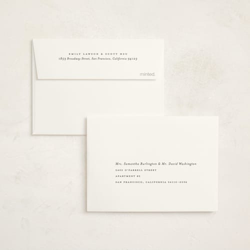 This is a snow graduation thank you cards with standard by Lauren Chism called along side printing on strathmore in standard