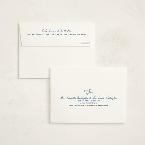 This is a aqua graduation thank you cards with standard by Creo Study called hand-written grad celebration printing on strathmore in standard