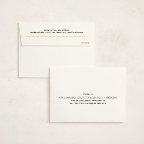 This is a butter graduation thank you cards with standard by Jenna Holcomb called spotlight moment printing on strathmore in standard