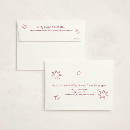 This is a cotton candy graduation thank you cards with standard by Kercia Jane called starry celebration printing on strathmore in standard