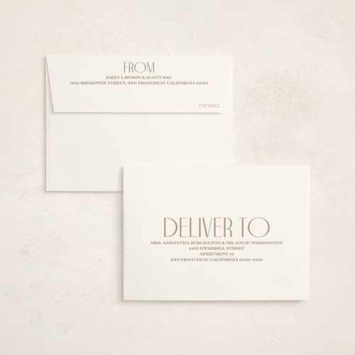 This is a snow graduation thank you cards with standard by Owl and Toad called pillar printing on strathmore in standard