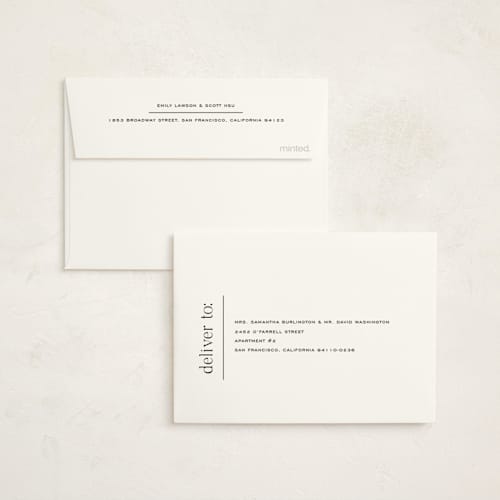 This is a onyx graduation thank you cards with standard by Pixel and Hank called margins printing on strathmore in standard
