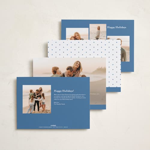 This is a ocean hanukkah cards with foil pressed by AK Graphics called with light printing on recycled smooth signature in standard