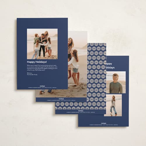 This is a aqua hanukkah cards with foil pressed by FRANI called candles arch printing on recycled smooth signature in standard