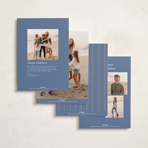 This is a sky hanukkah cards with foil pressed by Rina Ozum called happy hanukkah printing on recycled smooth signature in standard