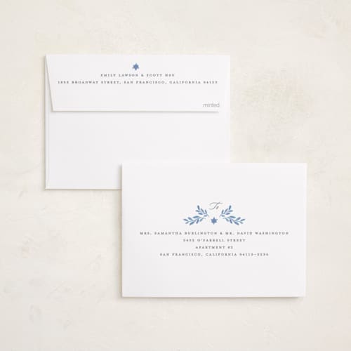 This is a glacier hanukkah cards with foil pressed by Creo Study called festive textile pattern printing on recycled smooth signature in standard