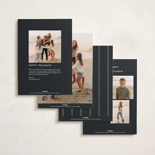 This is a zebra hanukkah cards with standard by Kamala Nahas called minimal hanukkah printing on recycled smooth signature in standard