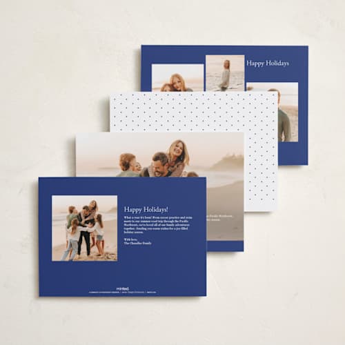 This is a royal hanukkah cards with standard by Oma N. Ramkhelawan called multiple hanukkah wishes printing on recycled smooth signature in standard